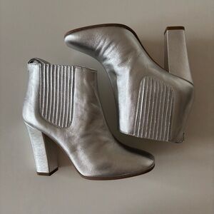 Marc by Marc Jacobs Silver Chelsea Boots - Worn Once!